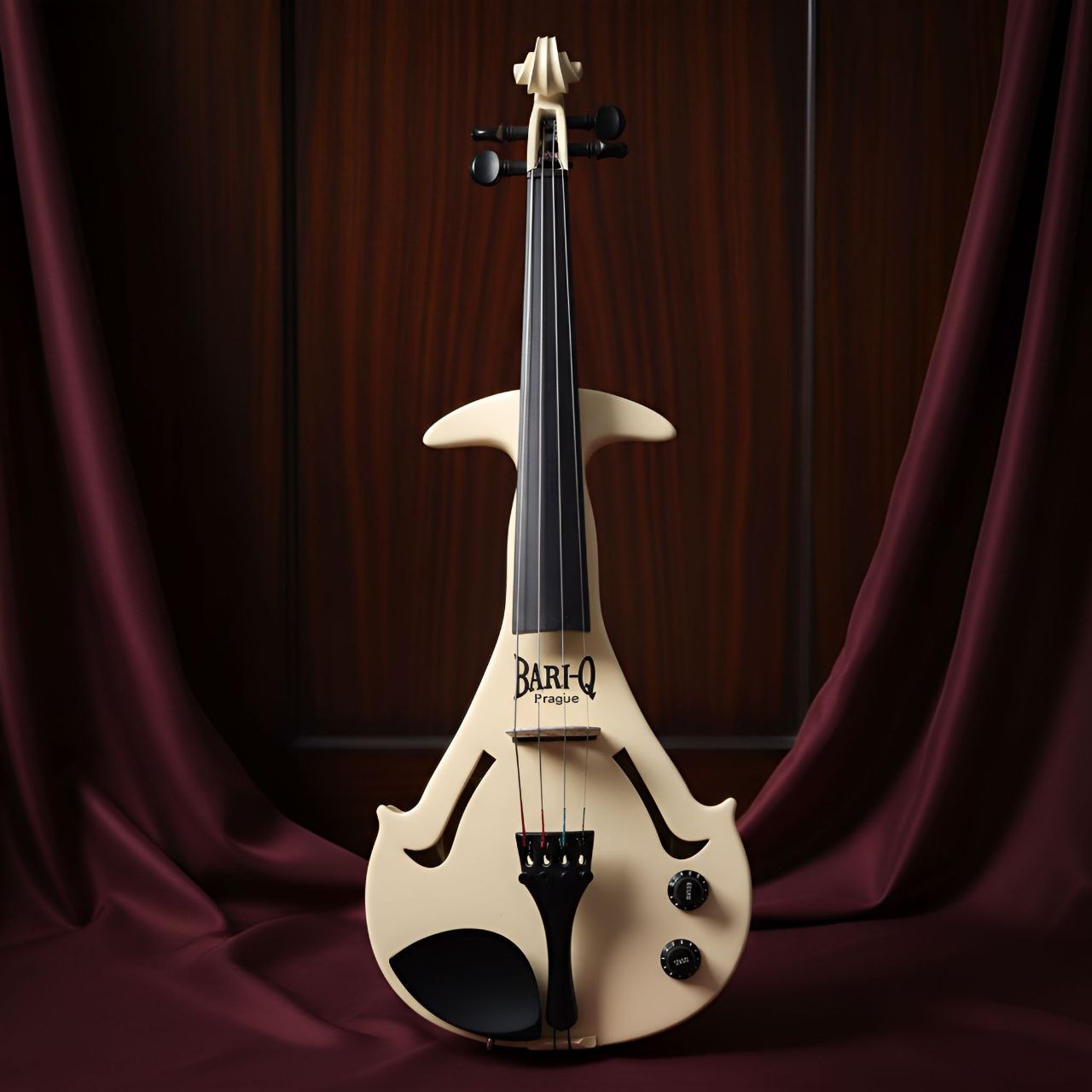 Ivory Thorn — Cream lacquer · thorned waist. A teardrop body in soft cream, with four sharp thorns flaring from the waist.